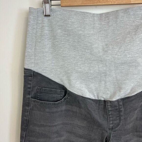 Rose Maternite Women’s Maternity Pregnancy Stretch Gray Jeans Pants XL - Picture 3 of 11